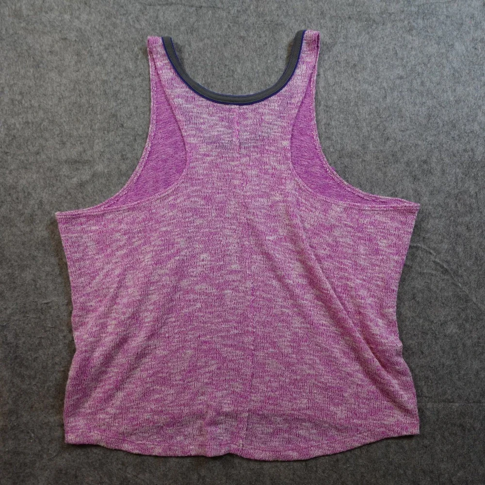 Free People Top Womens Extra Small Pink Racerback Knit Scoop Neck Flowy‎ Casual
